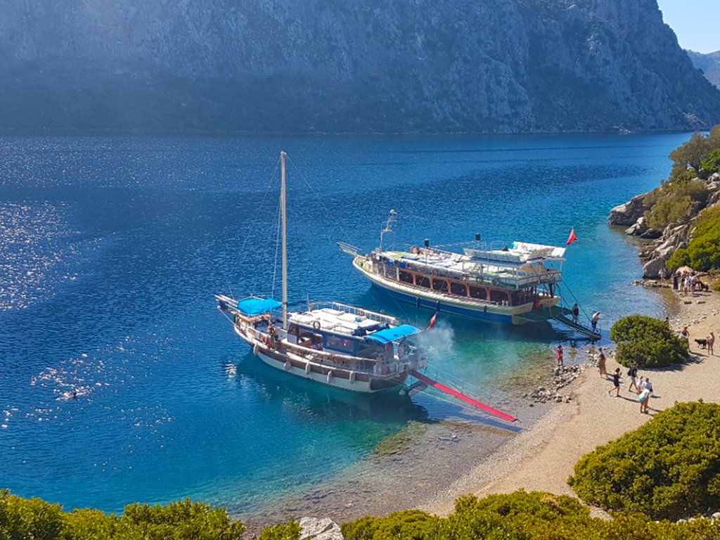 Эгейские острова на закате в Мармарисе